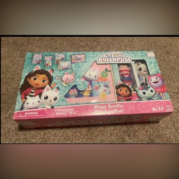 Gabby Dollhouse 9 Puzzles With Matching Game - Picture 1 of 1
